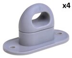 Plastic turn fastener for oval eyelet x4 pieces