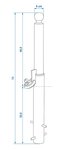 Parking post for trailer or caravan