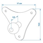 Wall mount for bike carrier