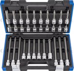 Socket wrench bit set 1/2 TP profile (for Torx Plus) T20 - T70 32-piece