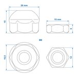 M8 Ball Nut and Lock Nut 2-piece set for Brake Cable