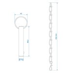 Locking pin with chain