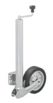 Jockey wheel 570/60 mm with large metal rim and rubber tyre 220 x 65 mm, foldable 300 kg