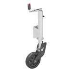 Jockey wheel 73 mm metal rim with rubber tyre 260 x 65 mm foldable