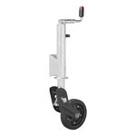 Jockey wheel 73 mm metal rim with rubber tyre 260 x 65 mm foldable