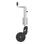 Jockey wheel 73 mm metal rim with rubber tyre 260 x 65 mm foldable