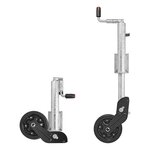 Jockey wheel 73 mm metal rim with rubber tyre 260 x 65 mm foldable