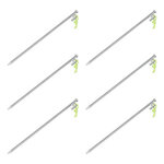 Rock peg 40 cm galvanized steel with P-hook Heavy Duty – set of 6 pieces