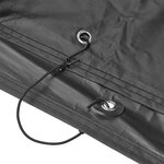 Black protective cover for 1 bicycle