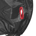 Black protective cover for 1 bicycle