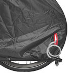 Black protective cover for 1 bicycle