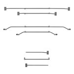 Metal adjustable cover support bar 100–155 cm for trailer tarp