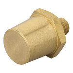 Screw-on battery terminals set (+) and (-) brass M8