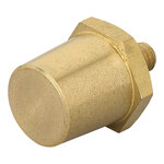 Screw-on battery terminals set (+) and (-) brass M6