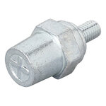 Screw-on battery terminals set (+) and (-) zinc M8