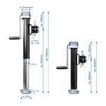 Heavy Duty Swing-Down Support Leg SH42/1000 kg x2 pieces