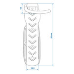 Wall bracket for 1 bicycle – set of 2 pieces