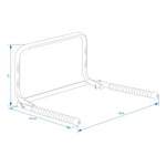Foldable wall mount for 1 bicycle