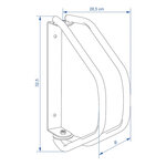 Wall-mounted bike rack for 1 bicycle