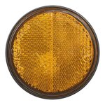 Orange reflector 58 mm self-adhesive with base plate x10 pieces