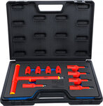 VDE Bit Socket Set (3/8) (1/2) Drive Internal Hexagon 4 - 10 mm 10 pcs