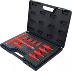 VDE Bit Socket Set (3/8) (1/2) Drive Internal Hexagon 4 - 10 mm 10 pcs