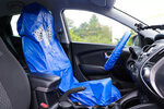 Protective seat and steering wheel cover universal imitation leather