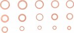 Seal Ring Assortment copper 150 pcs.