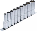 Socket Set, Hexagon, deep 12.5 mm (1/2) drive 10 - 24 mm 9 pcs