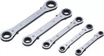 Double Ended Ratchet Wrench Set, straight, reversible 6 x 8-19 x 22 mm 5 pcs