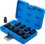 Impact Socket Set Hexagon (1/2) Drive 10 - 24 mm 10 pcs