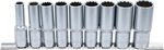 9-piece Deep Socket Set, 12-pt., 1/2