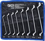 Double Ring Spanner Set offset 6 x 7 - 20 x 22 mm 8 pcs