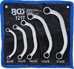 Obstruction Ring Spanner Set 8 x 10 - 21 x 22 mm 5 pcs