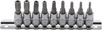 1/4 T-Star Bit Socket Set, tamperproof, T10 - T50
