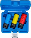 Protective Impact Socket Set (1/2) Drive 17 / 19 / 21 mm 3 pcs