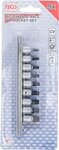 Bit Socket Set 6.3 mm (1/4) Drive TS-Star tamperproof (for Torx Plus) 9 pcs