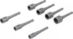 Screw and Nut Extractor Set drive external hexagon (1/4) for Drilling Machines 7-piece
