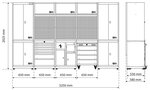 Storage System Combination Flex Wooden 5 Components