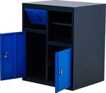 Base Cabinet with Paper Towel Holder and Trash Can Module