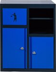 Base Cabinet with Paper Towel Holder and Trash Can Module