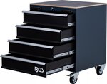 Tool Trolley 4 Drawers Mobile empty for Storage System Combination