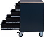 Tool Trolley 4 Drawers Mobile empty for Storage System Combination