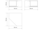 Wall Cabinet with Front Lid Corner Base