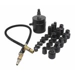 Pneumatic vibrating puller designed to dismantle stuck injectors