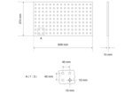 Perforated Tool Panel Plate standard Version for Storage System Combination