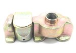 Double stud fitting with thread