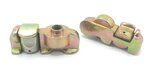 Double stud fitting with thread