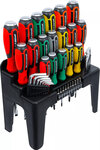 Screwdriver Set with Bit Assortment in a Plastic Stand 44 pcs