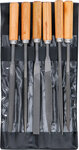 Key File Set Wooden Handle 100 mm 6 pcs